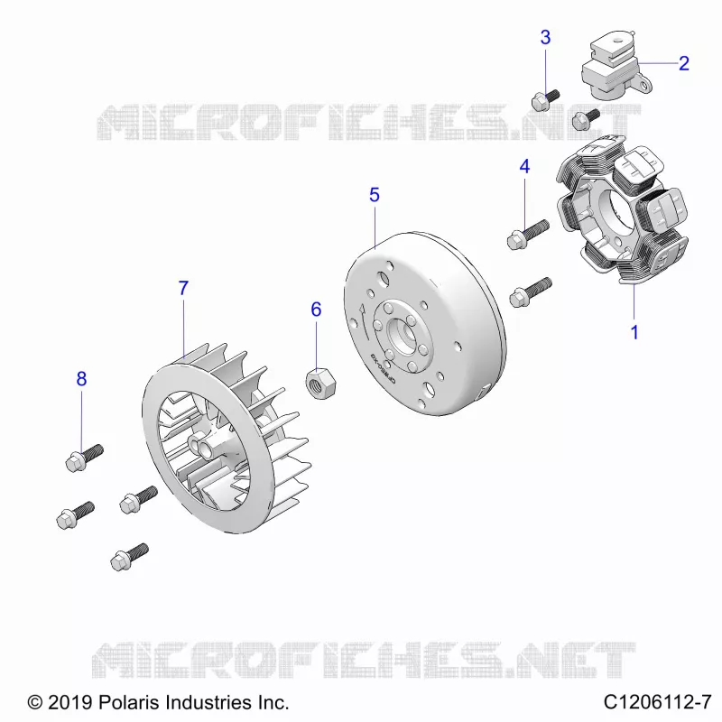 ENGINE, STATOR AND FLYRUEDA