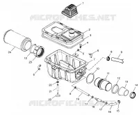 CAJA FILTRO DE AIRE  SCRAMBLER 500 W97BC50A (4943074307B008)