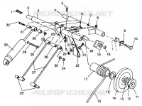 TRASERO ARM PAR 500 EFI SKS 0962574, 500 EFI RMK 0962974, and EUROPEAN 500 (4931983198B014)