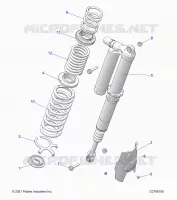 SUSPENSION, REAR MONTAJE DE DESCARGA, ULTIMATE