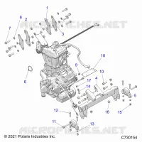 ENGINE, TRANSMISIÃ“N MOUNTING &amp; LONG BLOCK
