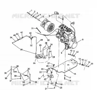MONTAJE DEL MOTOR 440 XCR 0941760 (4925182518025A)