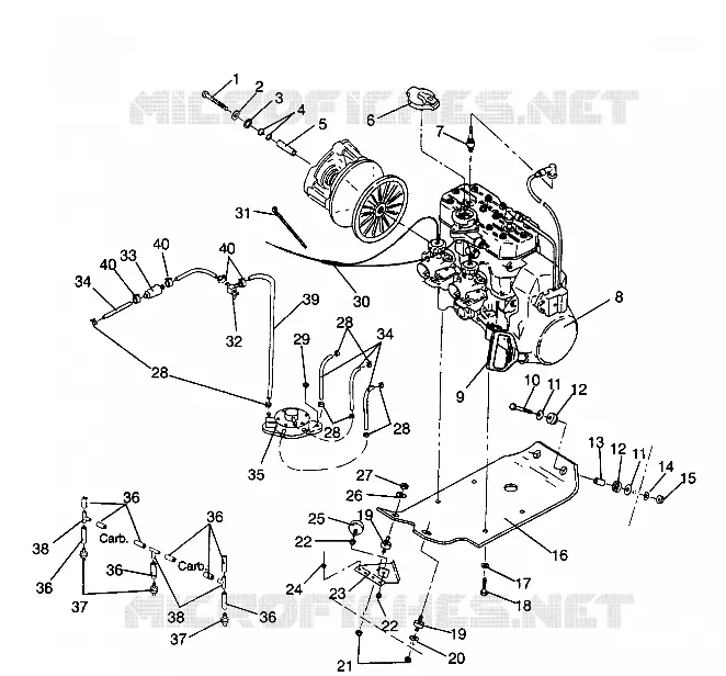 MONTAJE DEL MOTOR 440 XCR 0941760 (4925182518025A)