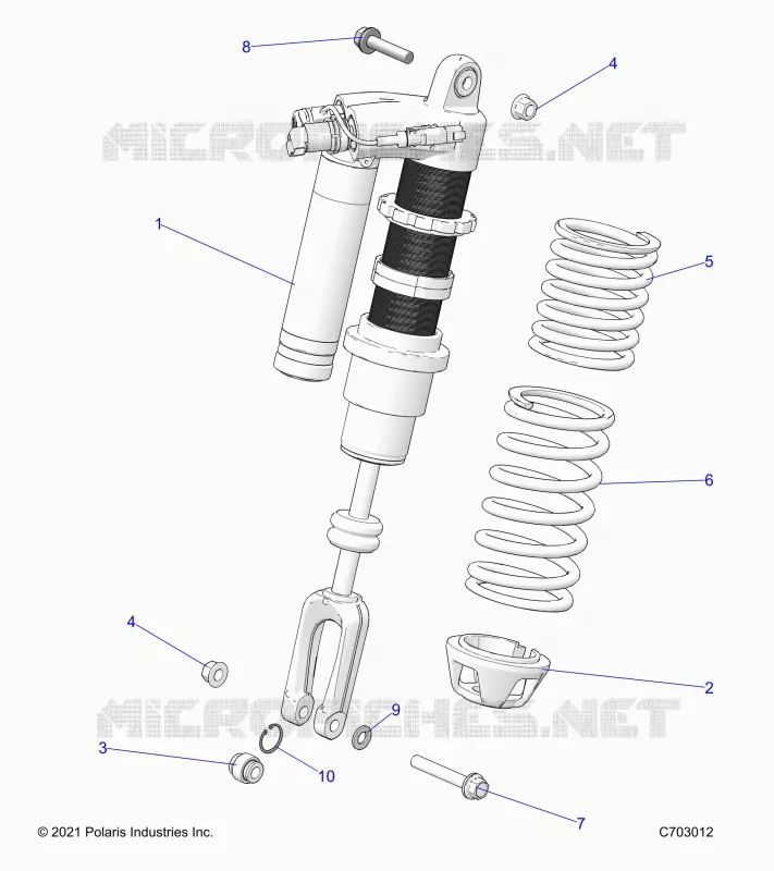 SUSPENSION, CHOQUE FRONTAL MOUNTING, STANDARD/PREMIUM
