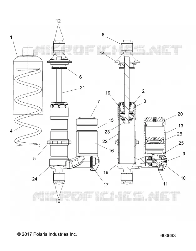SUSPENSION, CHOQUE FRONTAL TRACK (ADVENTURE, XC)