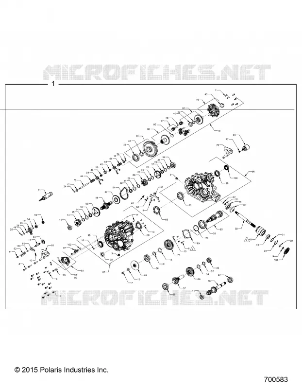 TREN, MAIN GEARCASE INTERNALS -Z16VDE99FM (700583)