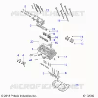 ENGINE, CULATA, CAM AND VALVES