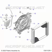 ENGINE, SISTEMA DE REFRIGERACIÃ“N, RADIATOR, FAN & OVERFLOW BOTTLE