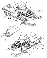 ETIQUETAS 500 CARB 0962764, 500 CARB SKS 0962564, EUROPEAN 500 CARB SKS E96256 (4931873187A012)