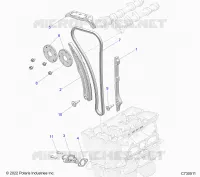 LA CADENA DE LEVAS AND TENSIONER