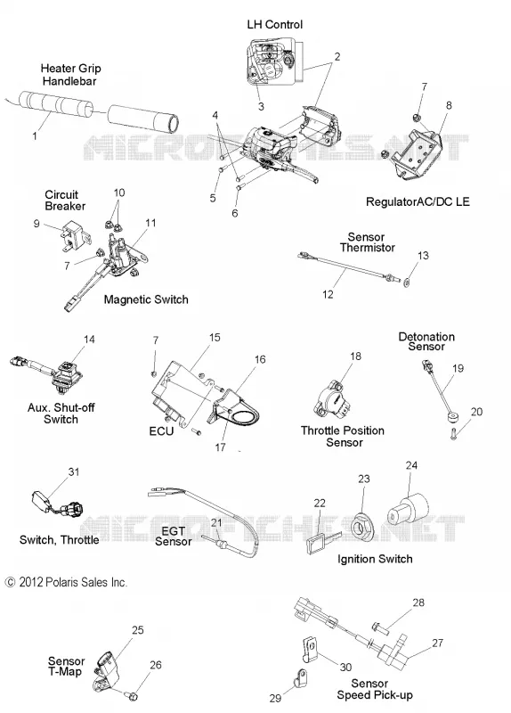 INTERRUPTORES, SENSORES and COMPONENTS
