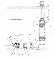 CHOQUE FRONTAL TRACK, INTERNAL COMPONENTS (WALKER EVANS/7043096)