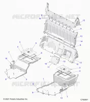 PISO, REAR CLOSEOFFS