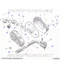 TREN, CLUTCH COVER AND DUCTING