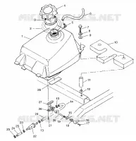 GASOLINA TANK  Scrambler 500 W97BC50A (4943074307A013)