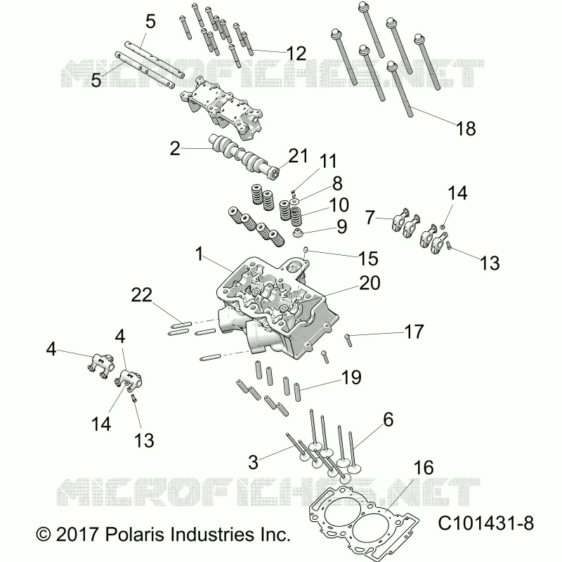 CILINDRO HEAD, CAM AND VALVES