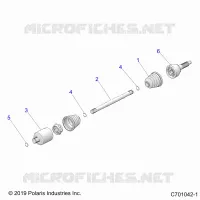 DRIVE TRAIN, HALF EJE TRASERO