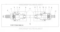 TREN, FRONT HALF SHAFT