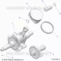 ENGINE, CIGUEÑAL, PISTON AND BALANCE SHAFT