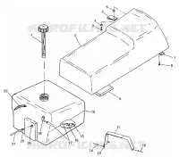 ASIENTO Y TANQUE DE GAS WIDETRAK LX 0972065 and  EUROPEAN WIDETRAK LX E972065 (4938223822A006)