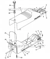 ASIENTO Y tanque de gas ASAMBLEA Storm/0932770 and Storm SKS/0932570 (4923032303002A)