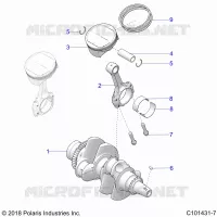ENGINE, CIGUEÑAL AND PISTON