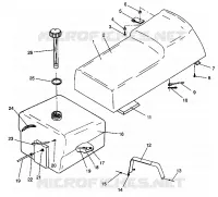 ASIENTO Y tanque de gas ASAMBLEA WIDETRAK LX 0942064 (49250425040002)