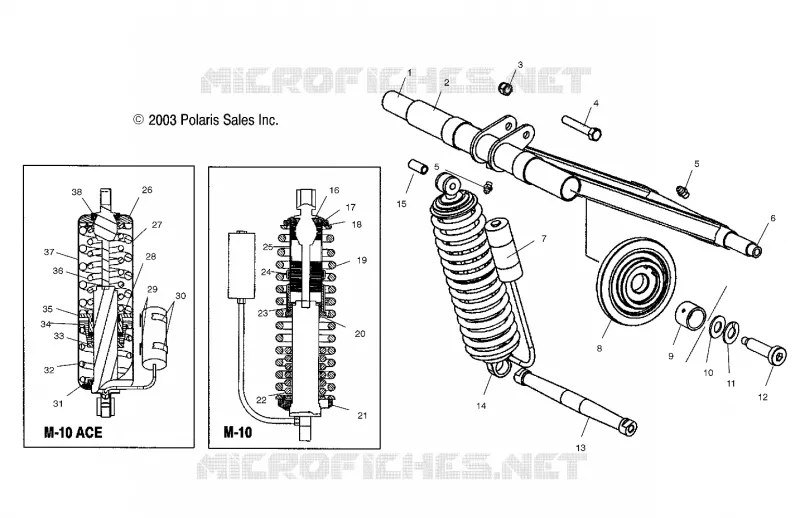 TRASERO ARM PAR (M-10)
