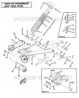 SWING ARM WELDMENT AND  SHOCK TRASERO ASSEMBLY (4911701170032A)