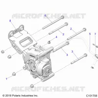 TREN, GEARCASE MOUNTING, REAR