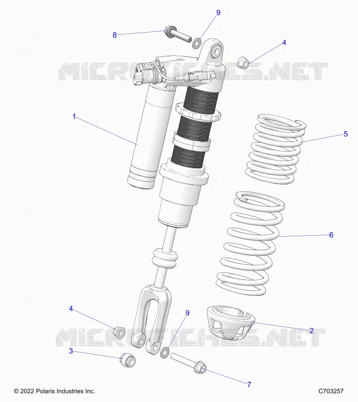 SUSPENSION, CHOQUE FRONTAL MOUNTING