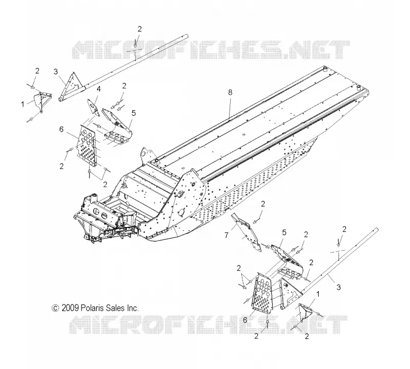 CHASIS, CHASIS ASM., and FOOTWELL ASM., LH/RH