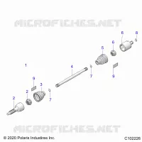 TREN, REAR DRIVE SHAFT 