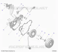 ENGINE, STATOR AND FLYRUEDA