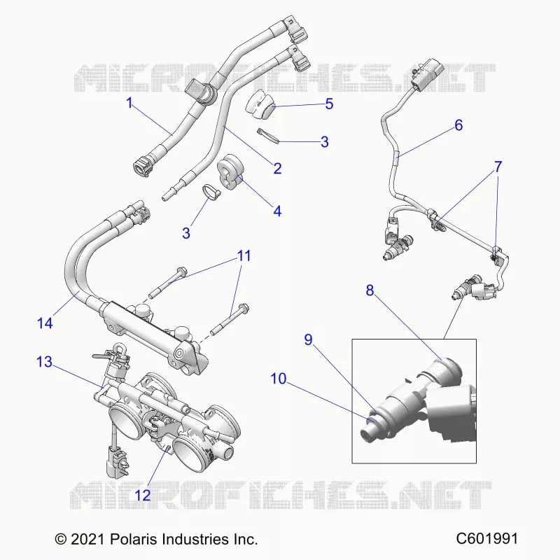 SISTEMA DE COMBUSTIBLE, RAIL, LINES AND THROTTLE BODY