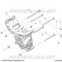 TREN, GEARCASE MOUNTING, REAR