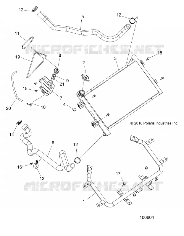 ENGINE, SISTEMA DE REFRIGERACION, RADIATOR