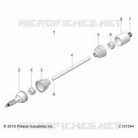 DRIVE TRAIN, TRASERO DEL EJE DE TRANSMISION