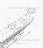 CHASIS, REAR, MISC. COVERS AND SNOWFLAP