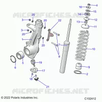 SUSPENSION, PUNTAL DELANTERO