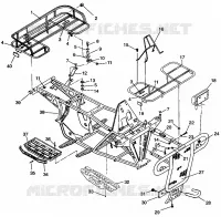 PARACHOQUES / TRANSPORTIN MOUNTING SPORTSMAN 4X4 W968040 (4935943594A007)