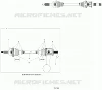 DRIVE TRAIN, TRANSMISION DELANTERA SHAFT