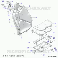 ASIENTO ASM., REAR, PREMIUM/DELUXE