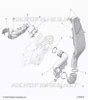 TREN, CLUTCH COVER DUCTING