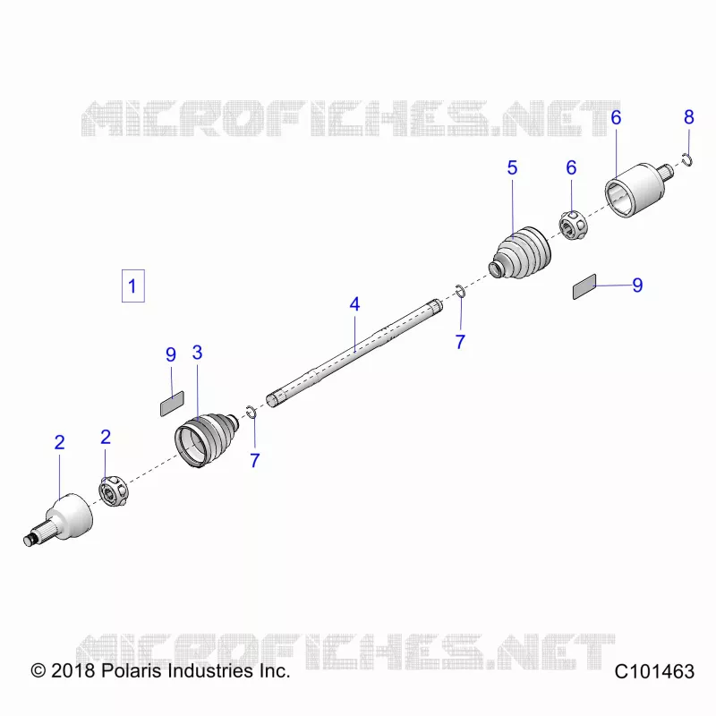 TREN, DRIVE SHAFT, FRONT