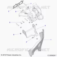 ENGINE, TURBO CHARGER MOUNTING