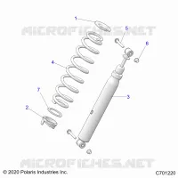 SUSPENSION, REAR MONTAJE DE DESCARGA
