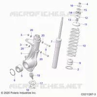SUSPENSION, PUNTAL DELANTERO