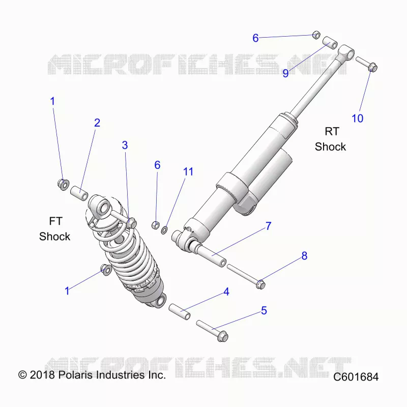 SUSPENSION, MONTAJE DE DESCARGA, REAR SUSP.