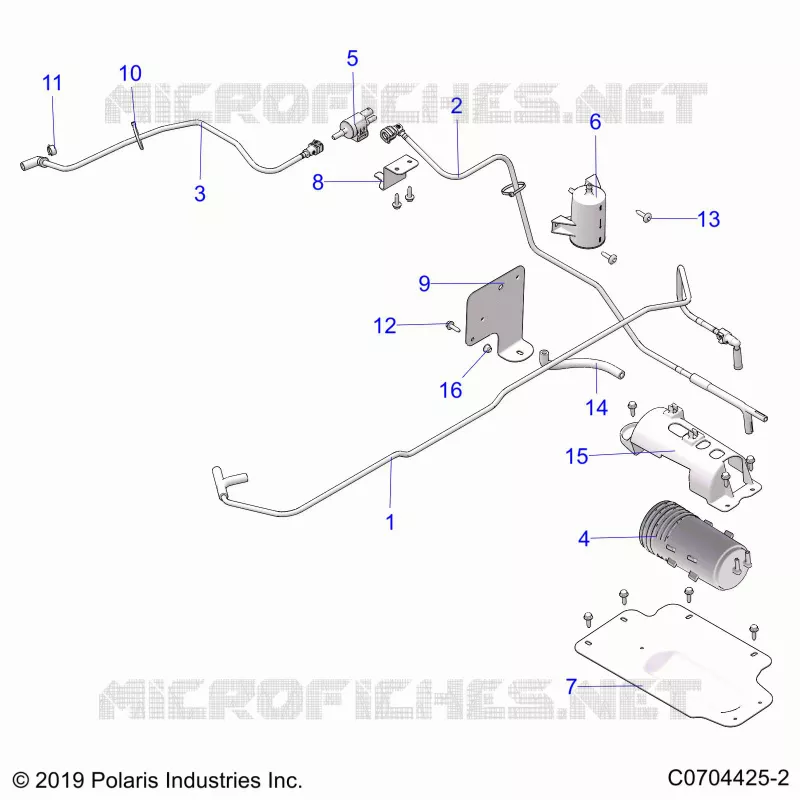 DEPÃ“SITO DE COMBUSTIBLE EVAP, CANISTER AND LINES
